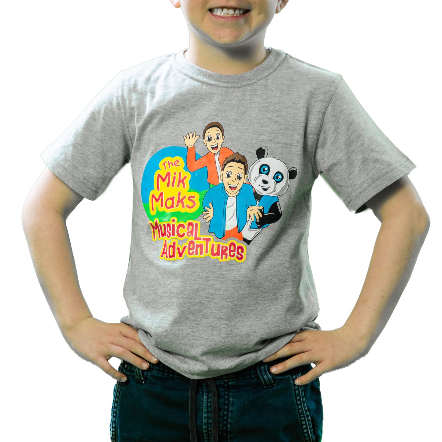 Short Sleeve Grey Cartoon t-shirt