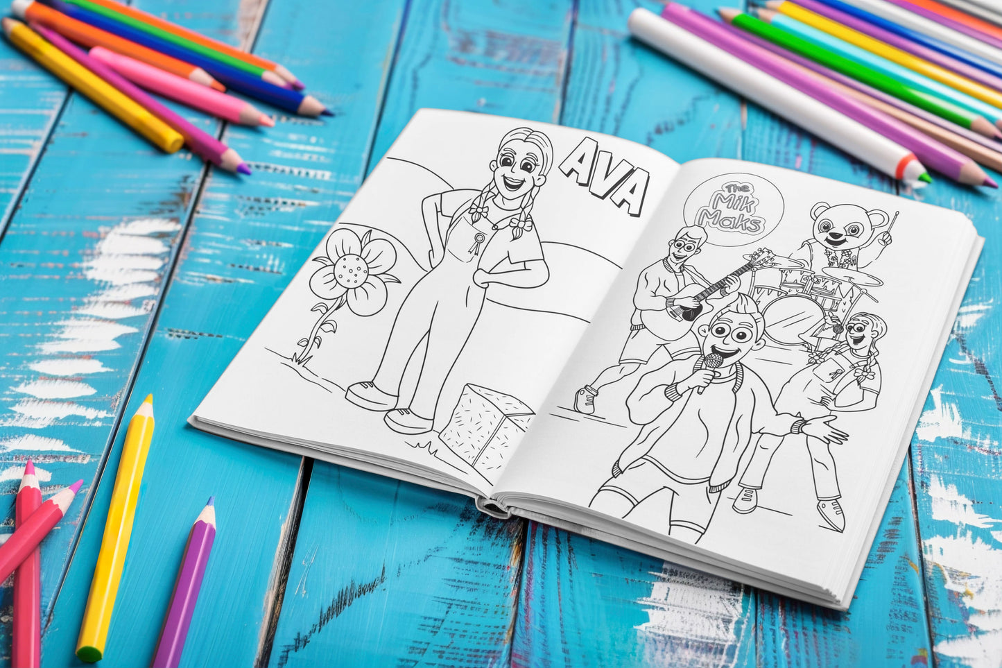 The Mik Maks: Colouring Book